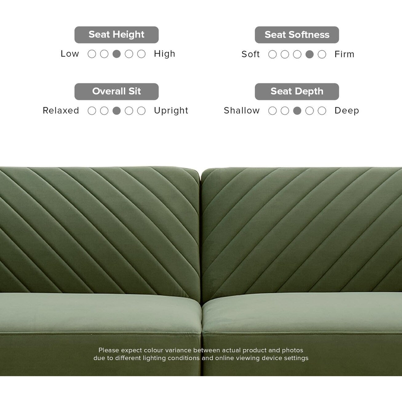 Divano letto futon moderno di metà secolo da 76,8 cm - Divano a due posti con fodera in velluto di alta qualità per soggiorno, verde oliva