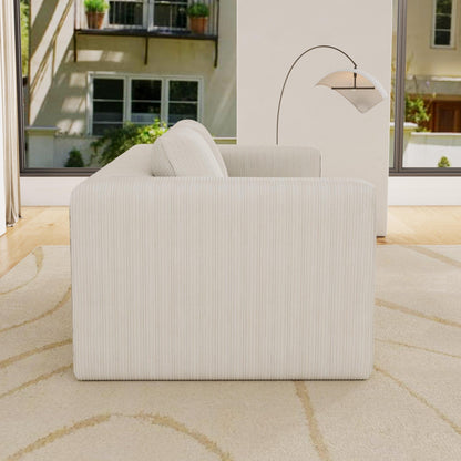 Divano modulare a 2 posti in velluto a coste Cloud da 78,74 pollici, senza montaggio richiesto