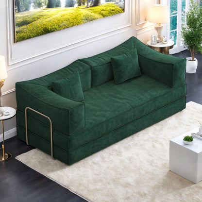 Divano letto a 3 posti in schiuma da 78,7 pollici con braccioli, comodo per soggiorno e camera da letto