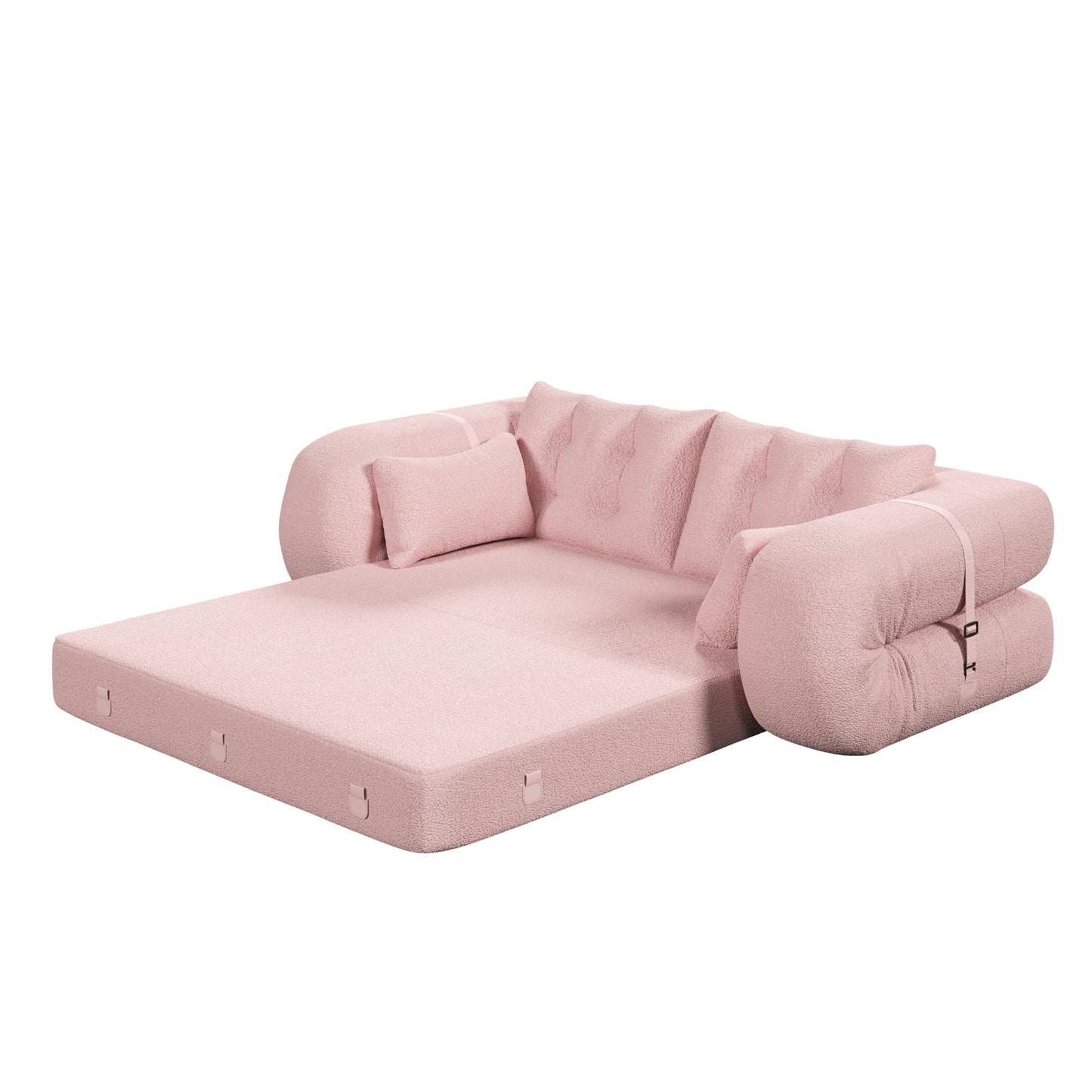 Divano letto Teddy a 3 posti, divano letto modulare, divano trasformabile, divano letto