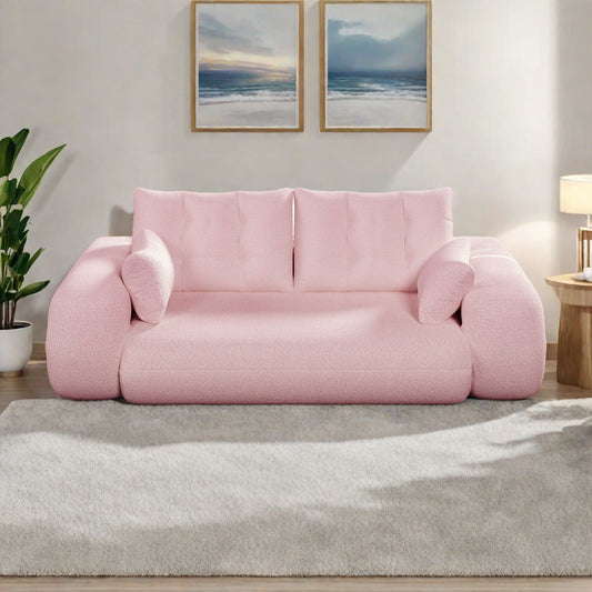 Divano letto Teddy a 3 posti, divano letto modulare, divano trasformabile, divano letto