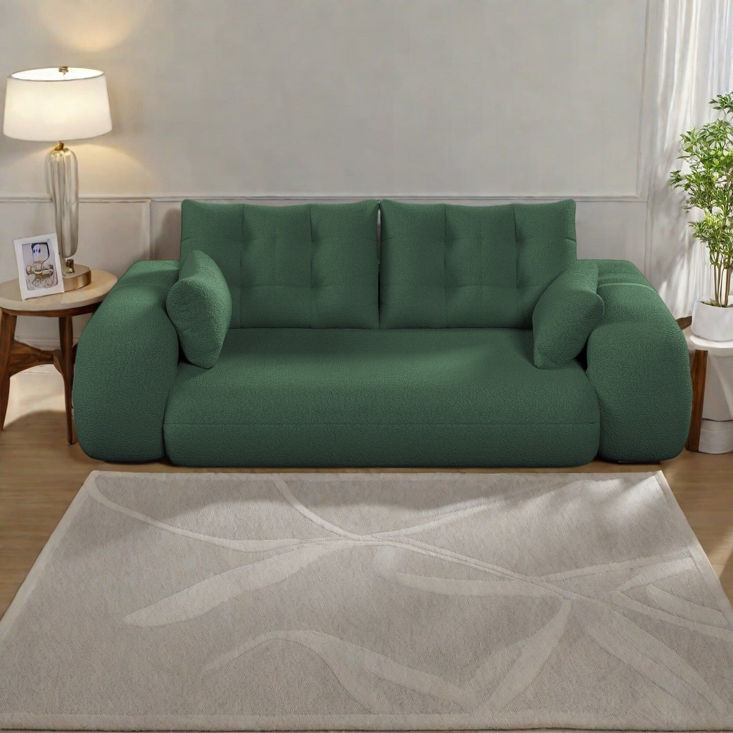 Divano letto Teddy a 3 posti, divano letto modulare, divano trasformabile, divano letto