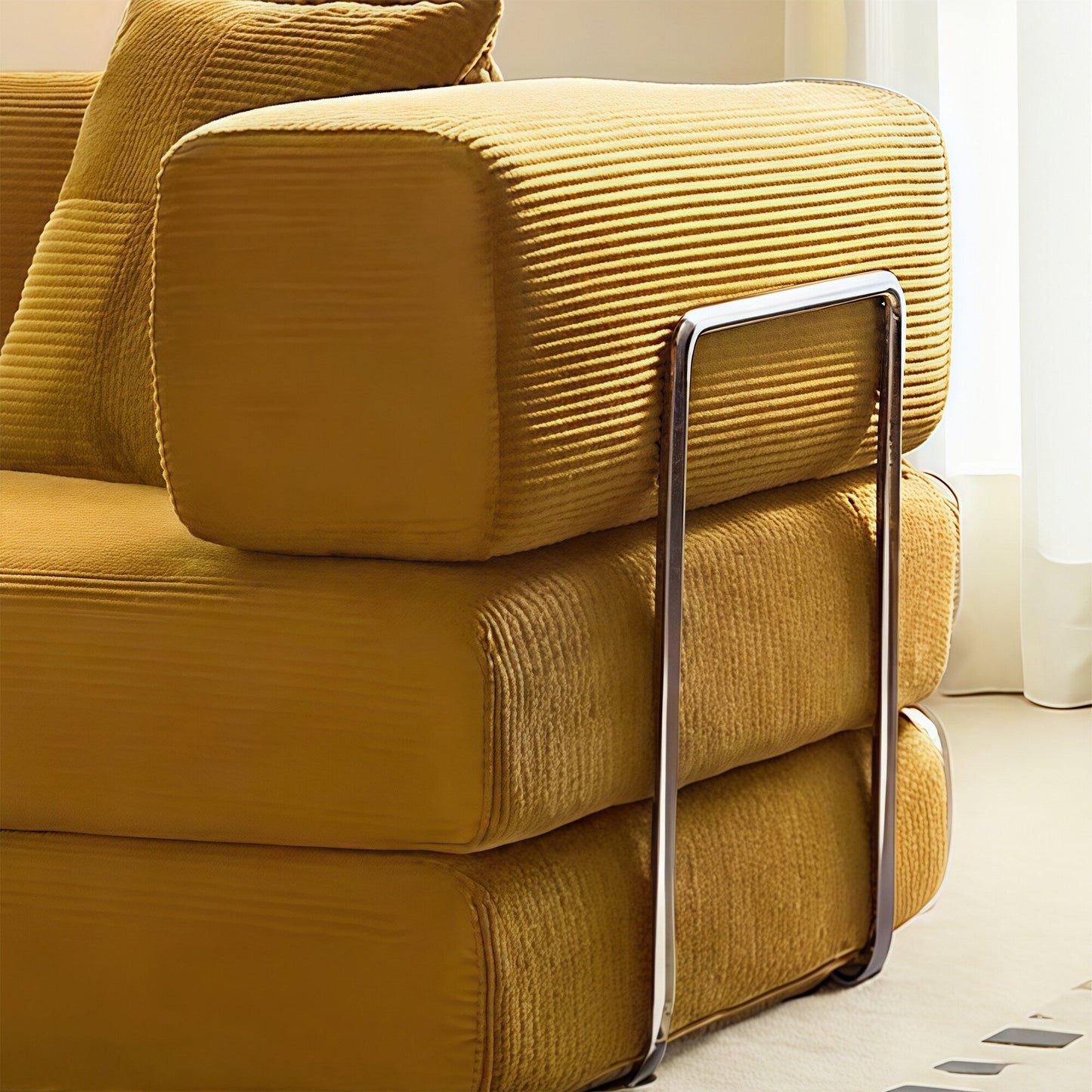 Divano letto trasformabile da 78,8 metri con cuscino, supporto per la schiena, bracciolo, divano da pavimento, divano a compressione, divano futon, letto da salotto