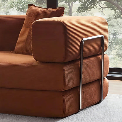 Divano letto trasformabile da 78,8 metri con cuscino, supporto per la schiena, bracciolo, divano da pavimento, divano a compressione, divano futon, letto da salotto