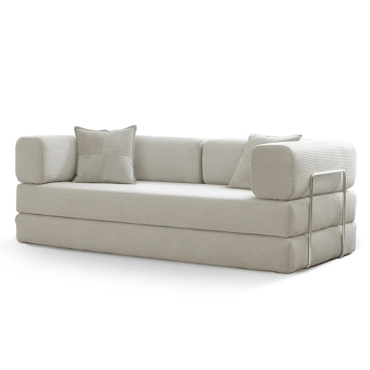 Divano letto trasformabile da 78,8 m con cuscino a compressione, comodo divano futon, letto letto