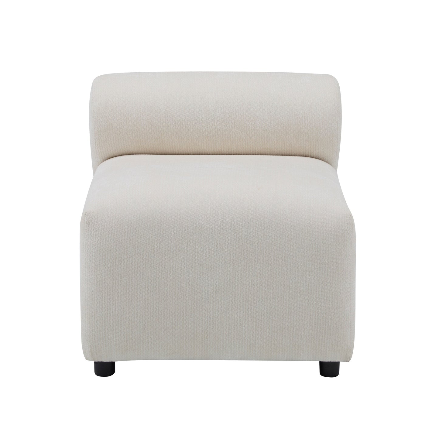 Divano componibile modulare in tessuto 78 a 3 pezzi con schiuma ad alta resilienza, molle sinuose e struttura in legno massello