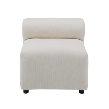 Divano componibile modulare in tessuto 78 a 3 pezzi con schiuma ad alta resilienza, molle sinuose e struttura in legno massello