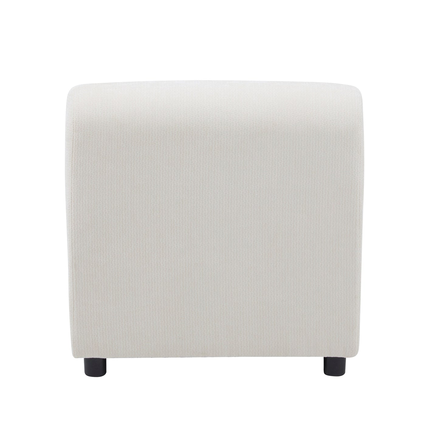 Divano componibile modulare in tessuto 78 a 3 pezzi con schiuma ad alta resilienza, molle sinuose e struttura in legno massello