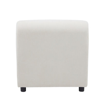 Divano componibile modulare in tessuto 78 a 3 pezzi con schiuma ad alta resilienza, molle sinuose e struttura in legno massello