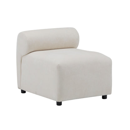 Divano componibile modulare in tessuto 78 a 3 pezzi con schiuma ad alta resilienza, molle sinuose e struttura in legno massello