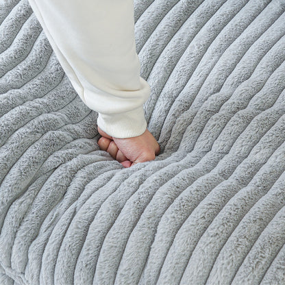 Divano a due posti in tessuto di peluche da 78''