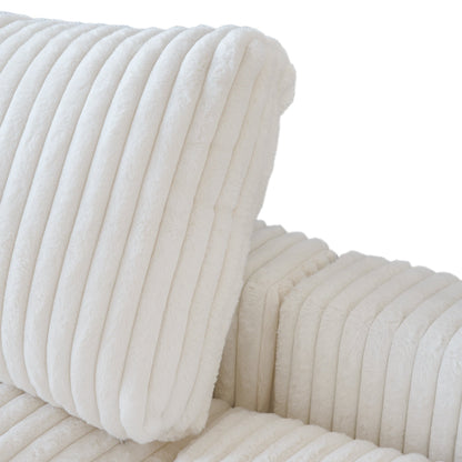 Divano a due posti in tessuto di peluche da 78''