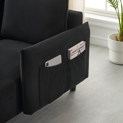 Divano lungo 79,50 pollici, con sedute spaziose e comode, per appartamento, ufficio, soggiorno