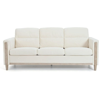 Divano moderno a 3 posti con cuscini e tasca laterale per soggiorno, 79,5 cm