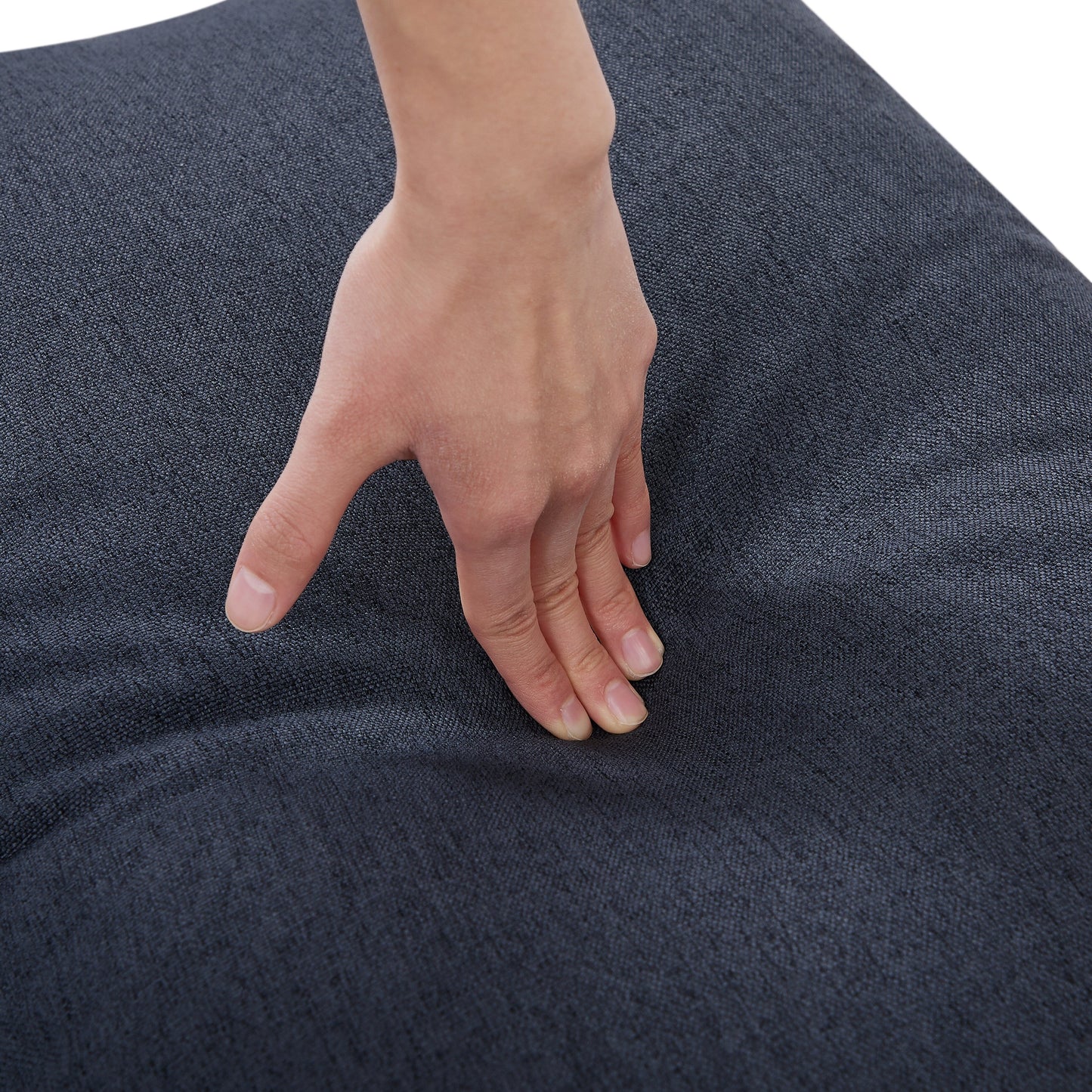 Divano a L in tessuto regolabile da 79,5'', 3 posti con letto estraibile e chaise longue contenitore