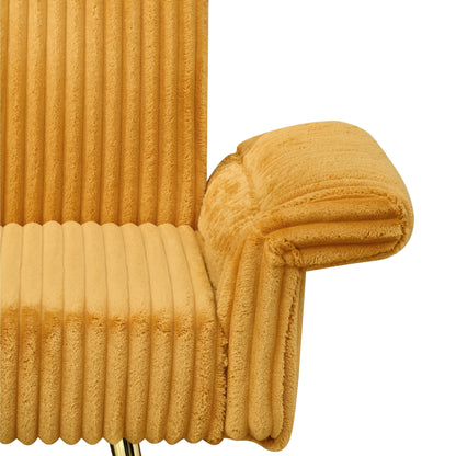 Divano letto pieghevole in velluto a coste 79 con braccioli a 3 posizioni, schiuma ad alta resilienza e gambe in metallo