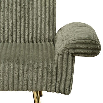 Divano letto pieghevole in velluto a coste 79 con braccioli a 3 posizioni, schiuma ad alta resilienza e gambe in metallo