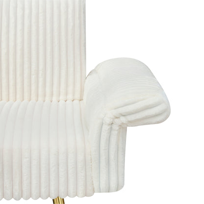 Divano letto pieghevole in velluto a coste 79 con braccioli a 3 posizioni, schiuma ad alta resilienza e gambe in metallo