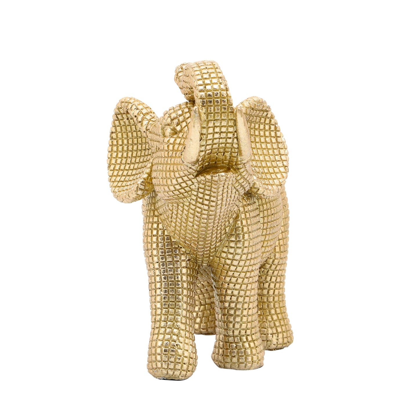 Sagebrook Home Boho 7 Scultura decorativa a forma di elefante in poliresina - 7 x 4 x 7