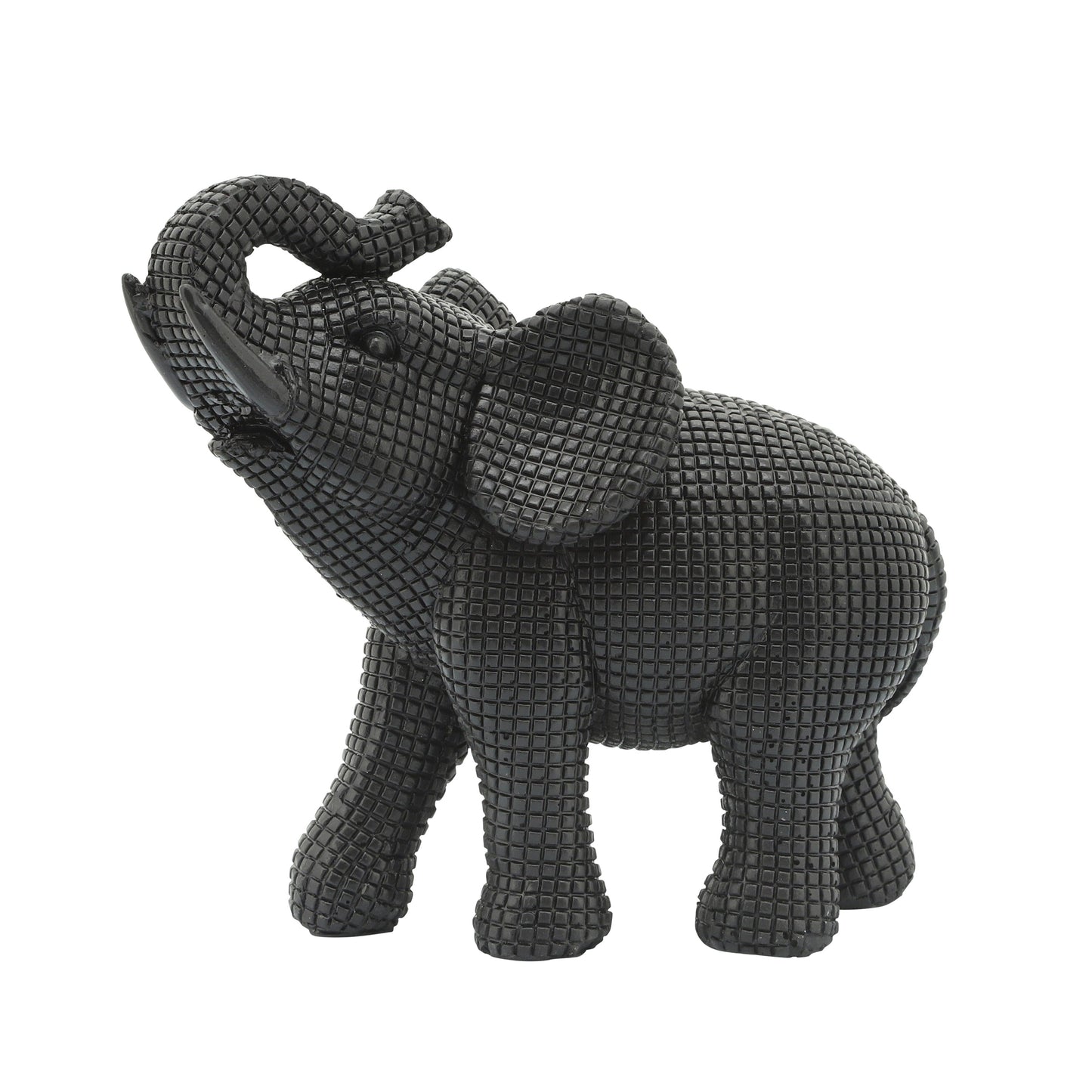 Sagebrook Home Boho 7 Scultura decorativa a forma di elefante in poliresina - 7 x 4 x 7
