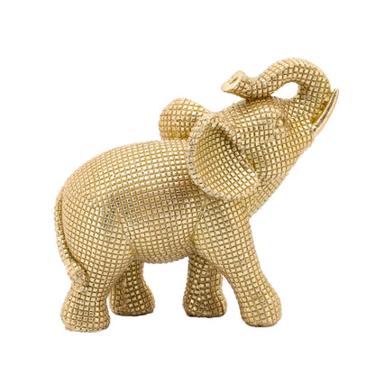 Sagebrook Home Boho 7 Scultura decorativa a forma di elefante in poliresina - 7 x 4 x 7