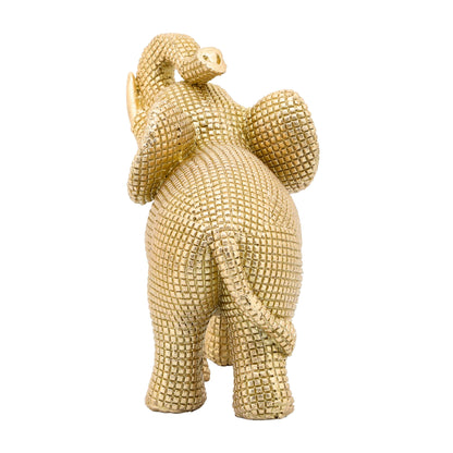 Sagebrook Home Boho 7 Scultura decorativa a forma di elefante in poliresina - 7 x 4 x 7