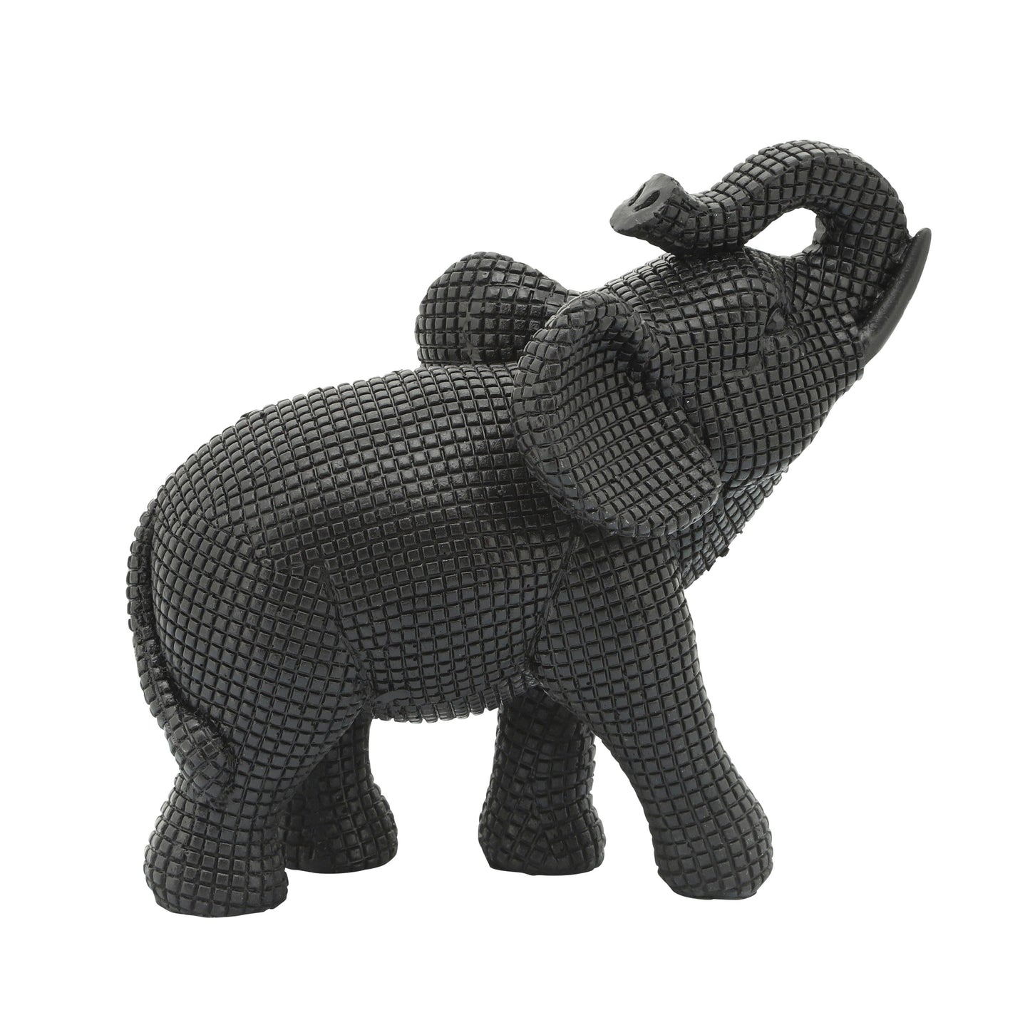 Sagebrook Home Boho 7 Scultura decorativa a forma di elefante in poliresina - 7 x 4 x 7