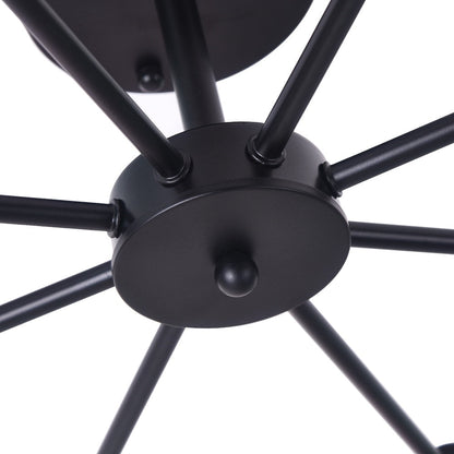 Lampada semi-incassata Sputnik nera/oro da soffitto per soggiorno/cucina/ufficio/camera da letto/ingresso