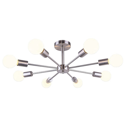 Lampada semi-incassata Sputnik nera/oro da soffitto per soggiorno/cucina/ufficio/camera da letto/ingresso