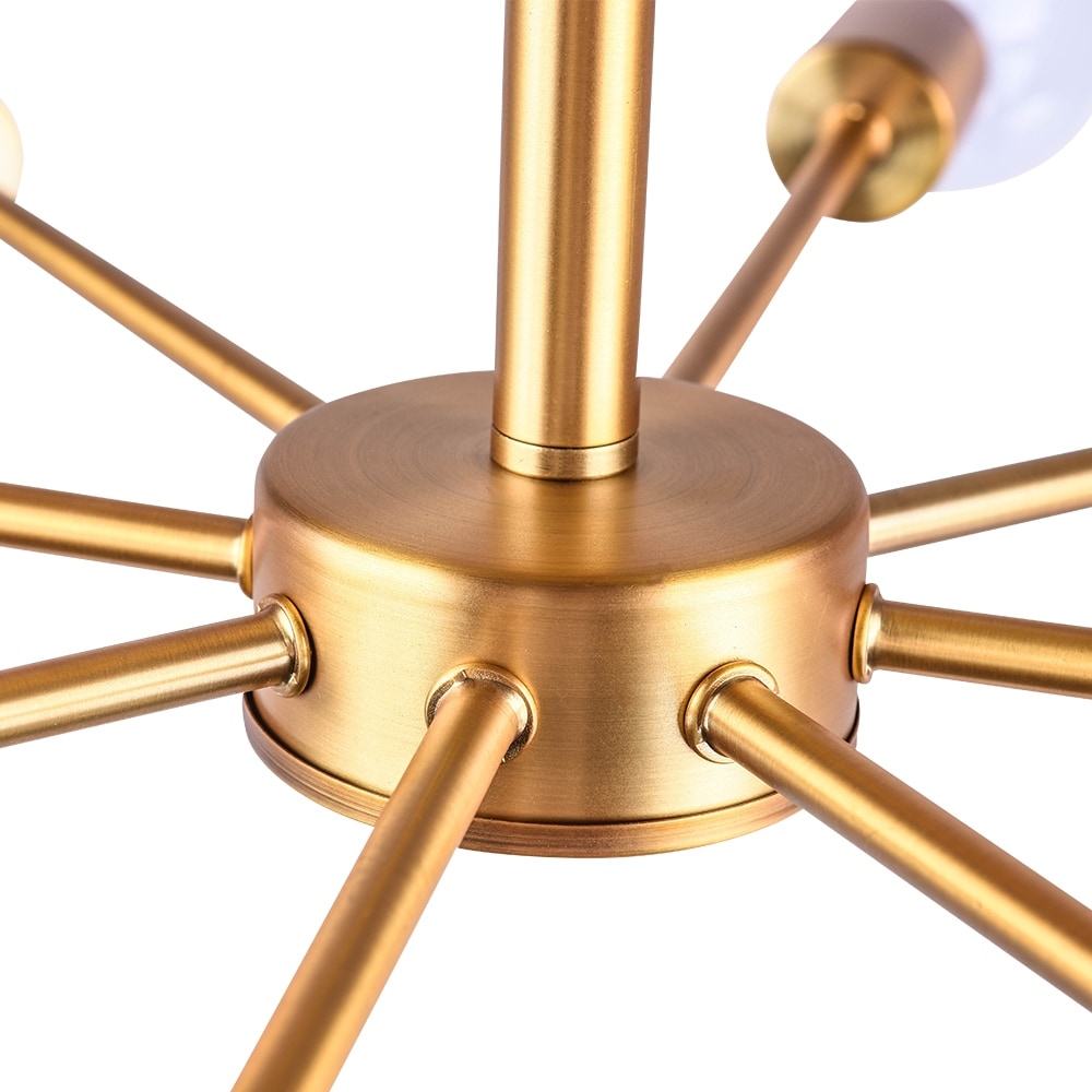 Lampada semi-incassata Sputnik nera/oro da soffitto per soggiorno/cucina/ufficio/camera da letto/ingresso