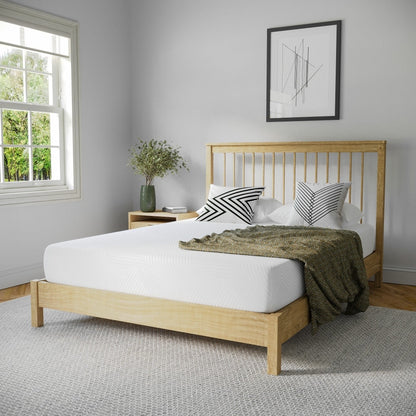 Materasso in memory foam rinfrescante al tè verde da 8 pollici, anti-pressione, in una scatola