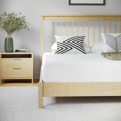 Materasso in memory foam rinfrescante al tè verde da 8 pollici, anti-pressione, in una scatola