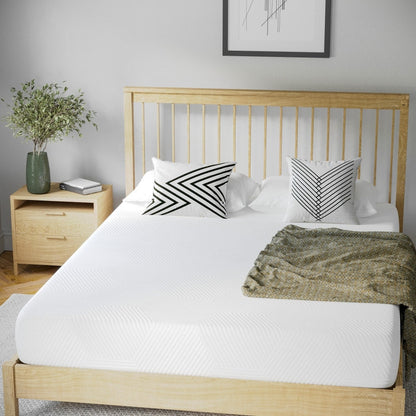 Materasso in memory foam rinfrescante al tè verde da 8 pollici, anti-pressione, in una scatola