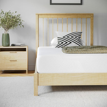 Materasso in memory foam rinfrescante al tè verde da 8 pollici, anti-pressione, in una scatola