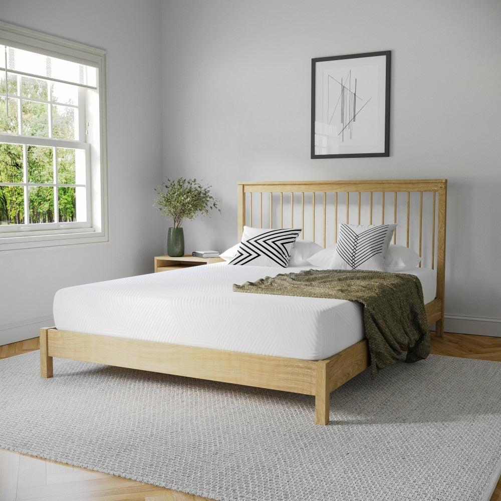 Materasso in memory foam rinfrescante al tè verde da 8 pollici, anti-pressione, in una scatola