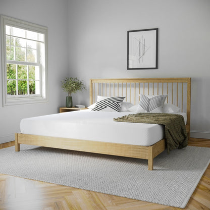 Materasso in memory foam rinfrescante al tè verde da 8 pollici, anti-pressione, in una scatola