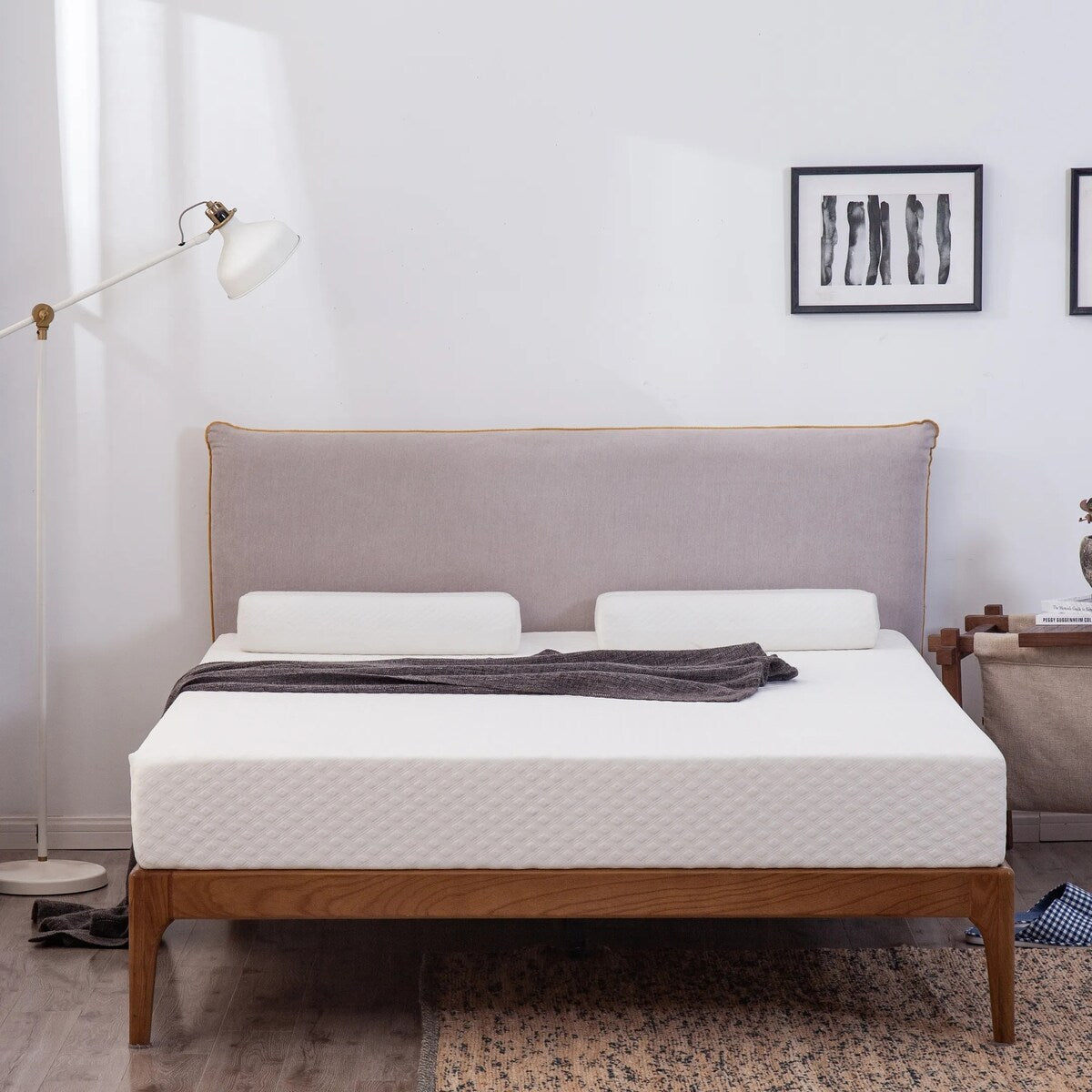 Materasso in memory foam gel da 8 pollici con fodera in tessuto lavabile