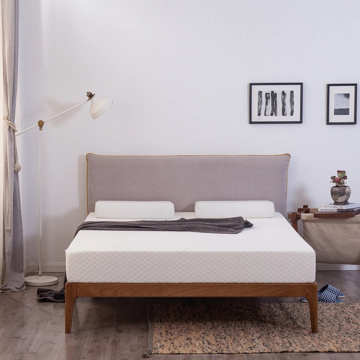 Materasso in memory foam gel da 8 pollici con fodera in tessuto lavabile