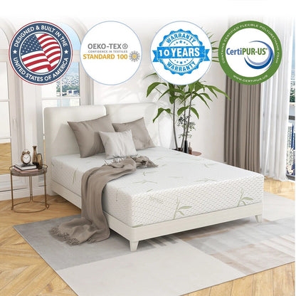 Materasso in memory foam gel da 8 pollici, materasso in schiuma rinfrescante in una scatola