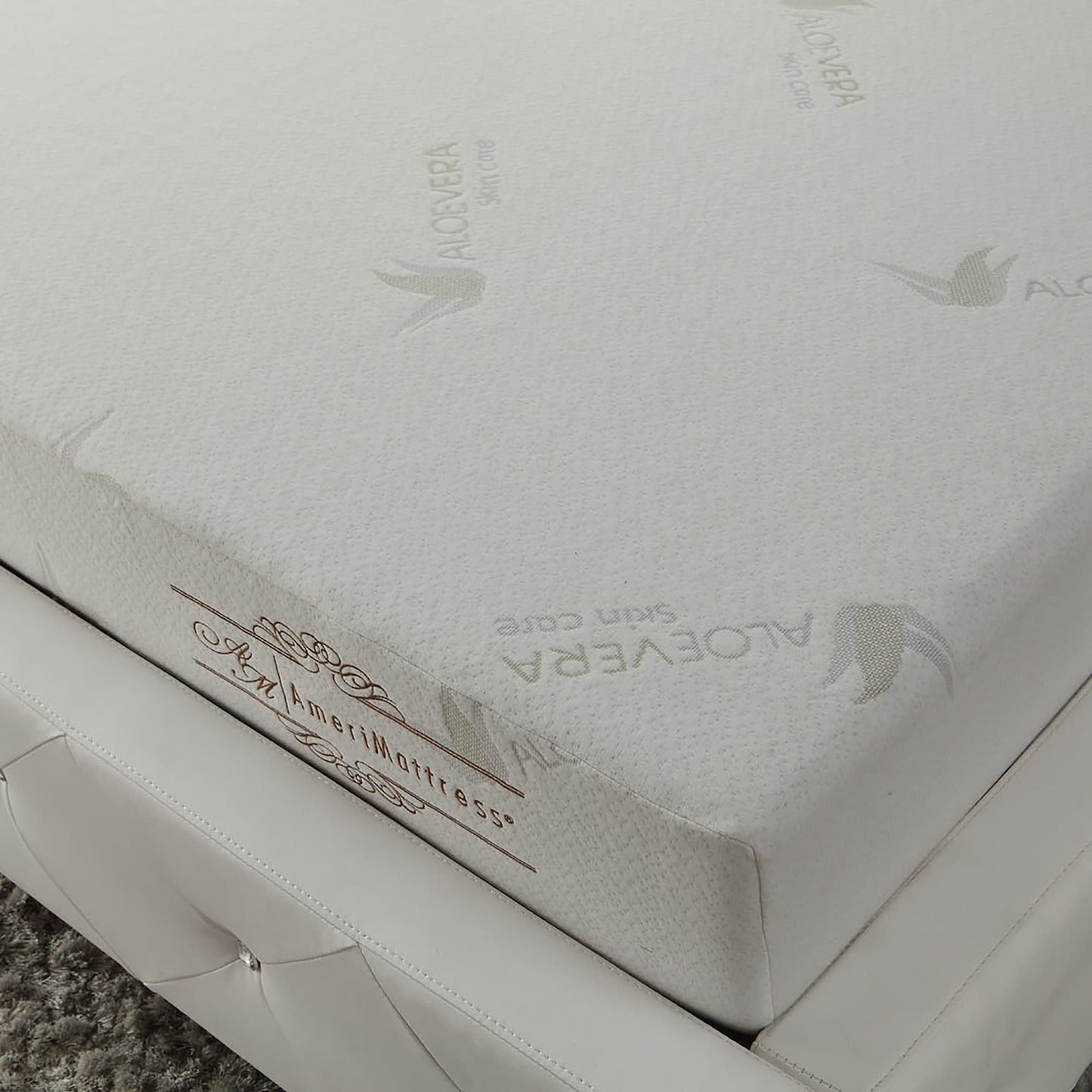 Materasso in memory foam sagomato con infusione di aloe vera da 8 pollici