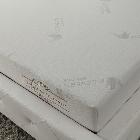 Materasso in memory foam sagomato con infusione di aloe vera da 8 pollici