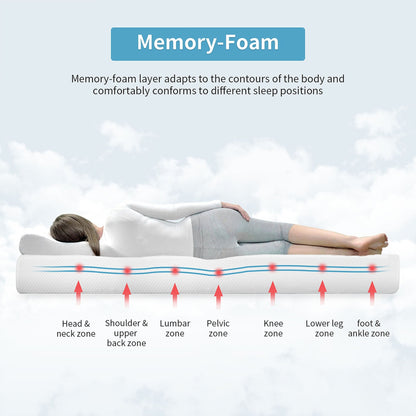 Materasso in memory foam con infusione di gel da 8 pollici