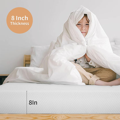 Materasso in memory foam con infusione di gel da 8 pollici