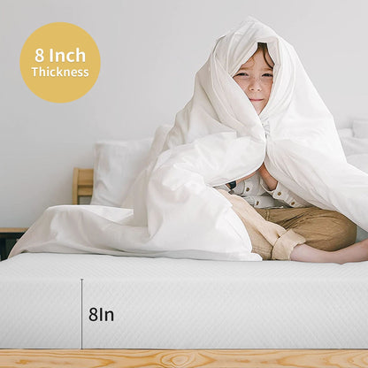 Materasso in memory foam con infusione di gel da 8 pollici