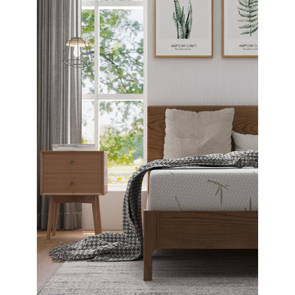 Materasso in memory foam da 8 pollici in una scatola per bambini con fodera in bambù traspirante, materasso in gel di tè verde di media rigidità per letto a castello