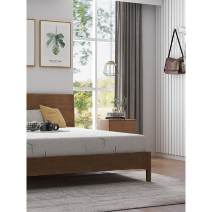 Materasso in memory foam da 8 pollici in una scatola per bambini con fodera in bambù traspirante, materasso in gel di tè verde di media rigidità per letto a castello