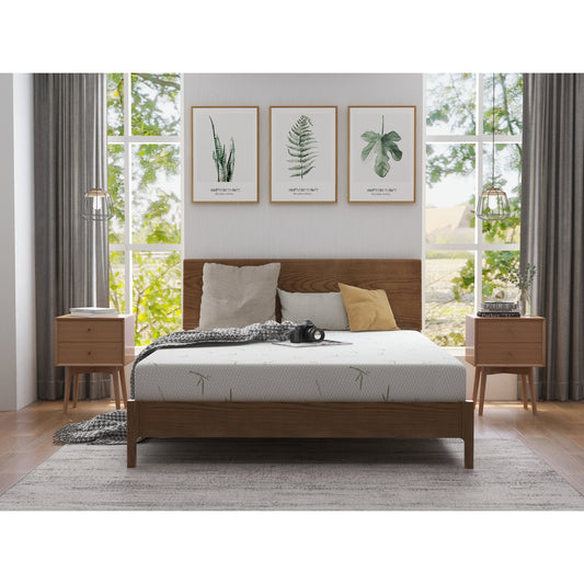 Materasso in memory foam da 8 pollici in una scatola per bambini con fodera in bambù traspirante, materasso in gel di tè verde di media rigidità per letto a castello