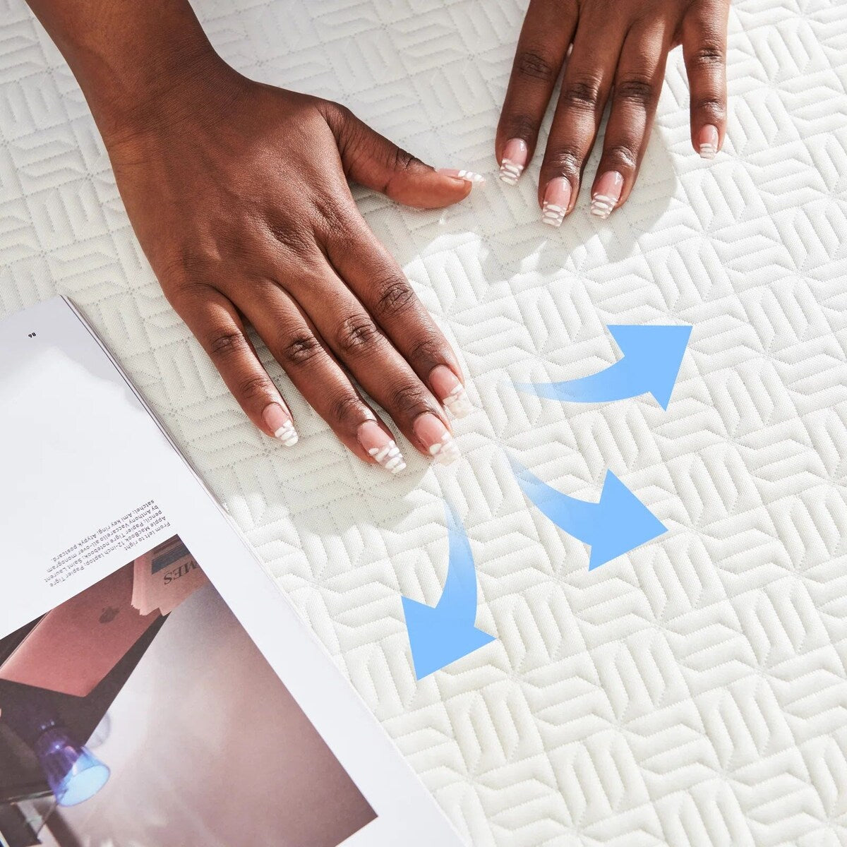 Materasso in memory foam con gel rinfrescante da 8 pollici