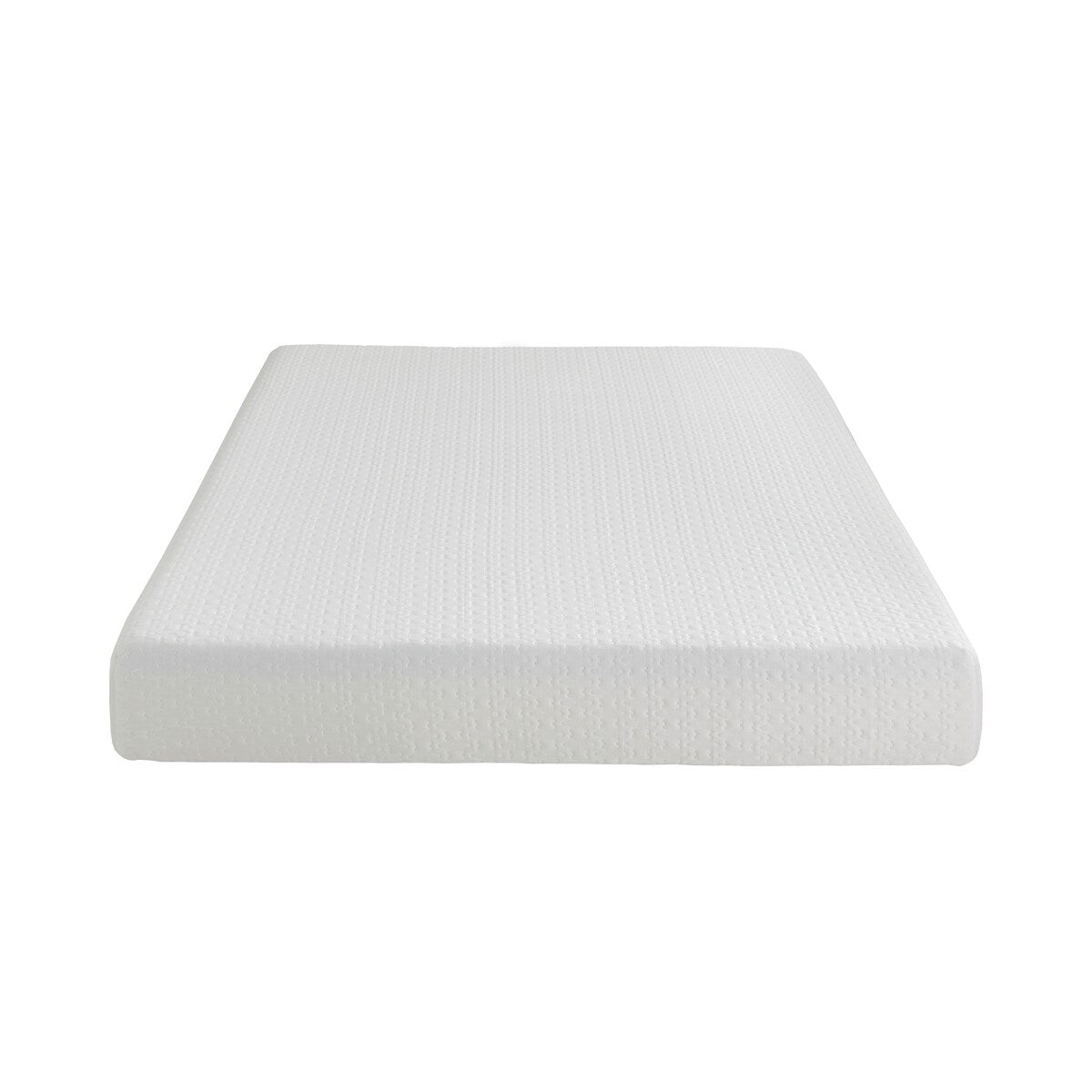 Materasso matrimoniale da 8 pollici in memory foam con infusione di gel, rigido, bianco, materasso in scatola