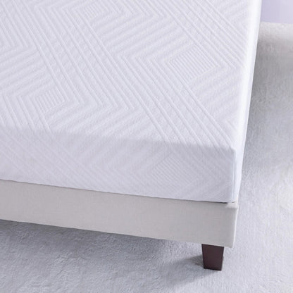 Materasso in memory foam al tè verde da 8 pollici, materasso rinfrescante a media sensazione in una scatola, CertiPUR-US